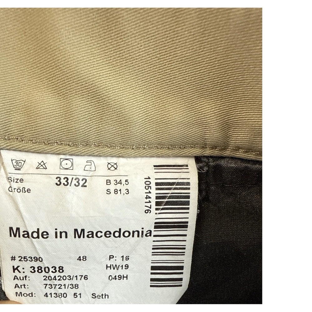 Hiltl Chino Pants Seth 41380 Casual Cotton Blend 5 Pocket Trousers Men 33x32 EUC - Picture 3 of 13